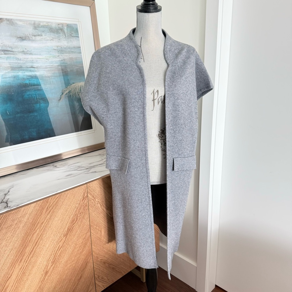 Akemi + Kin Long Felted Oversized Vest, one size